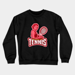 Fluent In Tennis Crewneck Sweatshirt